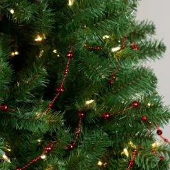 Northlight 15' x 0.5" Red Shiny Crimson Mirrored Disco Ball Beaded Christmas Garland -Outlet Xmas Decor Tree Store GUEST 00089e4b fbee 4e92 b776 f705f95412a2