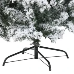 LuxenHome 7ft Pre-Lit LED Artificial Flocked Full Spruce Christmas Tree -Outlet Xmas Decor Tree Store GUEST 003c14f1 2f68 4423 9f7a 24d60aec81ee