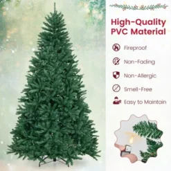 Costway 7.5FT Hinged Christmas Tree Unlit Artificial Xmas Decoration w/ 2254 Branch Tips -Outlet Xmas Decor Tree Store GUEST 008fa42e fd52 4101 b508 67122fb34e6b