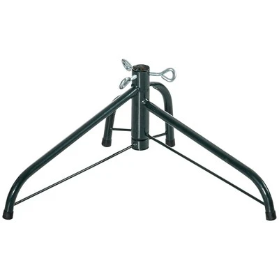 HOMCOM Half Artificial Christmas Tree Holiday Decoration with Auto Open, Steel Base 7 HOMCOM Half Artificial Christmas Tree Holiday Decoration with Auto Open, Steel Base - Image 5