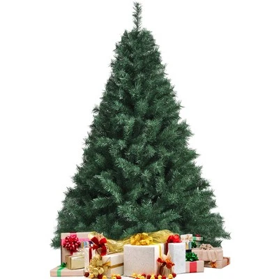 Costway 5Ft/6Ft/7Ft PVC Hinged Artificial Christmas Tree 410/648/968 Tips Holiday Decor with Metal Stand 11 Costway 5Ft/6Ft/7Ft PVC Hinged Artificial Christmas Tree 410/648/968 Tips Holiday Decor with Metal Stand - Image 9