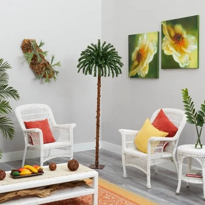 6ft Nearly Natural Pre-Lit LED Palm Artificial Christmas Tree Warm White Lights 9 6ft Nearly Natural Pre-Lit LED Palm Artificial Christmas Tree Warm White Lights - Image 7