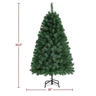 Yaheetech Hinged Spruce Artificial Christmas Tree Holiday Decoration with PVC Tips, Green 4 Yaheetech Hinged Spruce Artificial Christmas Tree Holiday Decoration with PVC Tips, Green - Image 2