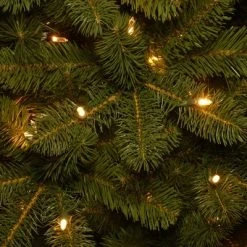 National Tree Company 6.5 ft Pre-Lit 'Feel Real' Artificial Slim Downswept Christmas Tree, Green, Douglas Fir, Dual Color LED Lights, PowerConnect -Outlet Xmas Decor Tree Store GUEST 045e7e34 c5c0 4f7d 909d 30f7b7ae529b