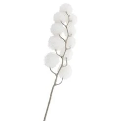 Northlight 24" White Glittered Pom Pom Artificial Christmas Spray 7 Northlight 24" White Glittered Pom Pom Artificial Christmas Spray -Outlet Xmas Decor Tree Store GUEST 05c94b7d 9df0 48ba ac4d 448a0abc1a18