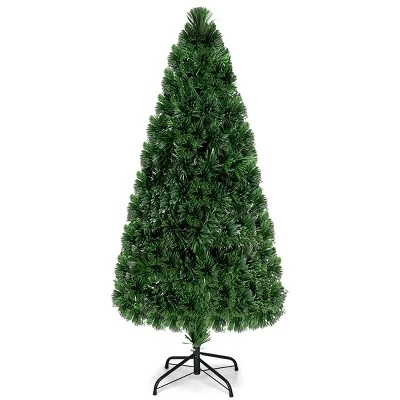 Costway Pre-Lit Fiber Optic Artificial PVC Christmas Tree 6Ft 10 Costway Pre-Lit Fiber Optic Artificial PVC Christmas Tree 6Ft - Image 8