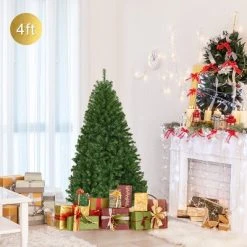 Costway 4Ft Pre-Lit Artificial Christmas Tree Hinged 100 LED Lights 9 Costway 4Ft Pre-Lit Artificial Christmas Tree Hinged 100 LED Lights -Outlet Xmas Decor Tree Store GUEST 06fe7cdf 59ed 49ee 855f 16c224b48593