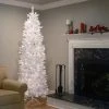 National Tree Company 7 ft Artificial Pre-Lit Slim Christmas Tree, White, Kingswood Fir, White Lights, Includes Stand -Outlet Xmas Decor Tree Store GUEST 077f0e81 4bee 48df b851 6cc0fd730531