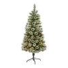 Nearly Natural 5’ Frosted Swiss Pine Prelit LED Artificial Christmas Tree with Berries 2 Nearly Natural 5’ Frosted Swiss Pine Prelit LED Artificial Christmas Tree with Berries -Outlet Xmas Decor Tree Store GUEST 0793f73a 7c98 460d b19d e5c9d51985db