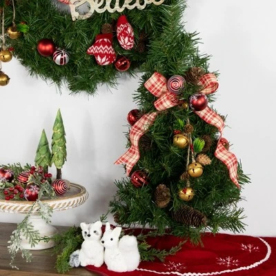 Northlight 2' Full Pine Artificial Christmas Tree, Unlit 4 Northlight 2' Full Pine Artificial Christmas Tree, Unlit - Image 2