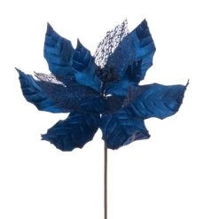 Vickerman 11" Velvet and Glitter Mesh Poinsettia Flower on Steem -Outlet Xmas Decor Tree Store GUEST 07c78f01 955f 485e ac7d 54a1e7630c22
