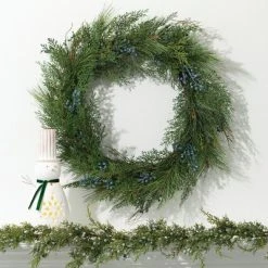 Sullivans 4' Juniper Pine Artificial Garland 48"L Green