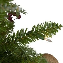 Northlight Real Touch™️ Pre-Lit Medium Mixed Winter Berry Pine Artificial Christmas Tree - Clear Lights - 6.5’ -Outlet Xmas Decor Tree Store GUEST 081dcdb8 5281 4ab4 89d2 e98cd19997c7