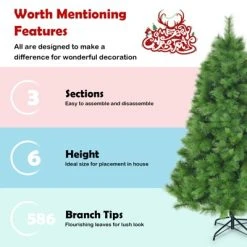 Tangkula Artificial Christmas Tree Pine Needles Xmas Tree with Metal Stand 16 Tangkula Artificial Christmas Tree Pine Needles Xmas Tree with Metal Stand -Outlet Xmas Decor Tree Store GUEST 089fa5cd 7047 4f6a 9e81 56637a456c0e