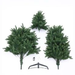 LuxenHome 7Ft Pre-Lit LED Artificial Slim Pine Christmas Tree -Outlet Xmas Decor Tree Store GUEST 093ea5a4 ea8d 4dee aa93 8148d069f326