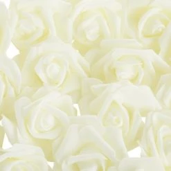 Juvale 100 Pack Ivory Artificial Rose Flower Heads, 3 Inch Stemless Flowers for Weddings, Bouquets, DIY Crafts -Outlet Xmas Decor Tree Store GUEST 0a52f93e 5f52 4e4c 90a8 d1b3070fa937