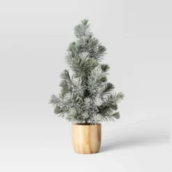 Artificial Plant Snowy Tree in Wood Pot - Threshold™ -Outlet Xmas Decor Tree Store GUEST 0ac3b3dc 3fc0 4633 b25b 3cd1be8f10cb