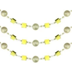 Northlight 6' x 1" Gold Glitter Beaded Christmas Garland