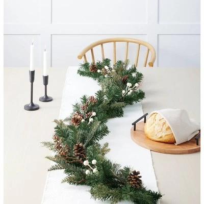 6' Mixed Greenery with Pinecones & White Berries Artificial Christmas Garland Green - Wondershop™ 3 6' Mixed Greenery with Pinecones & White Berries Artificial Christmas Garland Green - Wondershop™