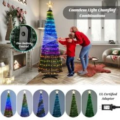 Tangkula 6FT Pop-up Pre-lit Christmas Tree Collapsible Artificial Xmas Tree w/282 RGB Multi-color Lights Tree Top Star, Metal Base 15 Tangkula 6FT Pop-up Pre-lit Christmas Tree Collapsible Artificial Xmas Tree w/282 RGB Multi-color Lights Tree Top Star, Metal Base -Outlet Xmas Decor Tree Store GUEST 0e329c56 3361 4c36 b4ff 353e209411cb