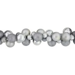 Northlight 6' Silver Shatterproof Ball 3-Finish Christmas Garland -Outlet Xmas Decor Tree Store GUEST 0ef81e0b 4cf2 4de8 bf07 ba1fc0ca28aa