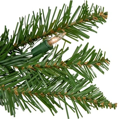 Northlight 9' x 10" Prelit Northern Pine Artificial Christmas Garland - Clear Lights 5 Northlight 9' x 10" Prelit Northern Pine Artificial Christmas Garland - Clear Lights - Image 3