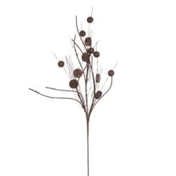 Vickerman 33" Ball and Coin Glitter Twig Spray -Outlet Xmas Decor Tree Store GUEST 1086dd26 26ea 49fa 9e71 d774a5b18d56