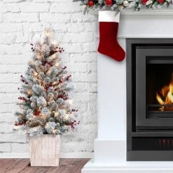 Haute Decor 4ft Pre-Lit Flocked Ashcroft Fir Potted Artificial Christmas Tree - Haute Décor 7 Haute Decor 4ft Pre-Lit Flocked Ashcroft Fir Potted Artificial Christmas Tree - Haute Décor -Outlet Xmas Decor Tree Store GUEST 10a2a64a 1479 4df2 9128 4fce8b6e0584