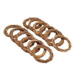Juvale 12 Pack Small Grapevine Wreaths for Crafts, DIY Wedding Decorations, Christmas Ornaments, Holiday Decor, 4 in -Outlet Xmas Decor Tree Store GUEST 10ba8771 2f6b 4ddd 9730 bb8811653db5
