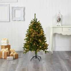 Nearly Natural Pre-Lit LED Sierra Spruce Artificial Christmas Tree Clear Lights -Outlet Xmas Decor Tree Store GUEST 127b490b 5eda 4412 a6d8 ce479e7f7718