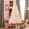 Best Choice Products Pre-Lit Premium Hinged White Artificial Christmas Pine Tree w/ Lights, Stand, PVC Branch Tips -Outlet Xmas Decor Tree Store GUEST 13391f89 b32f 4328 a519 a97fa6f82abb