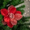 Northlight 18" Red Magnolia Glittered Christmas Stem Spray -Outlet Xmas Decor Tree Store GUEST 135d15ae 727d 4566 9a68 ed84b5597e56