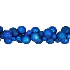 Northlight 6' Blue 3-Finish Shatterproof Ball Christmas Garland -Outlet Xmas Decor Tree Store GUEST 13fda576 4720 4915 bdd8 5227b8c28205