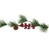Northlight 6.5' Pre-Lit Pine and Berry Artificial Christmas Garland, Warm White LED Lights -Outlet Xmas Decor Tree Store GUEST 14c03a70 be51 490e a334 4dfb0f4983c2