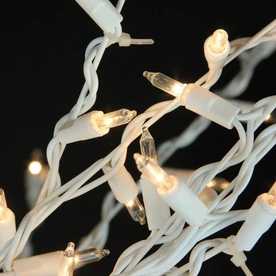 Northlight 6' Prelit Artificial Christmas Tree White Lighted Cascade Twig Outdoor Decoration - Clear Lights 4 Northlight 6' Prelit Artificial Christmas Tree White Lighted Cascade Twig Outdoor Decoration - Clear Lights - Image 2