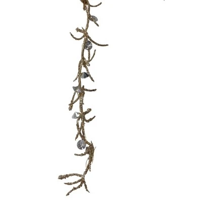 Northlight 41" Silver and Gold Glittered Willow Branch Christmas Spray 4 Northlight 41" Silver and Gold Glittered Willow Branch Christmas Spray - Image 2