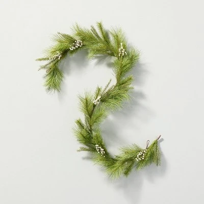 Hearth & Hand With Magnolia Faux Needle Pine & Snowberry Christmas Garland - Hearth & Hand™ with Magnolia 5 Hearth & Hand With Magnolia Faux Needle Pine & Snowberry Christmas Garland - Hearth & Hand™ with Magnolia - Image 3