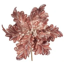 Vickerman 17" Pearl Glitter Poinsettia Aritificial Christmas Stem -Outlet Xmas Decor Tree Store GUEST 15a1eeb4 ce31 4ff5 b1ba c1c41ac18ede