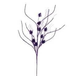 Vickerman 32" Mini Pinecone Twig Glitter Spray -Outlet Xmas Decor Tree Store GUEST 1649cacf 4f36 4fa0 af0b 6b7662d46a82