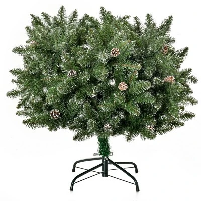 HOMCOM Artificial Snow Dipped Christmas Tree with Pinecones, Holiday Home Indoor Decoration with Foldable Feet 9 HOMCOM Artificial Snow Dipped Christmas Tree with Pinecones, Holiday Home Indoor Decoration with Foldable Feet - Image 7