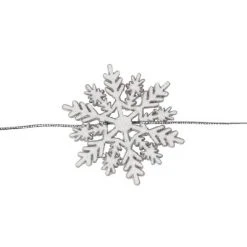 Northlight 5' White Glitter Dusted Wooden Snowflake Christmas Garland -Outlet Xmas Decor Tree Store GUEST 175202fd 7b5a 4c66 ad69 b1d3204e1fb3