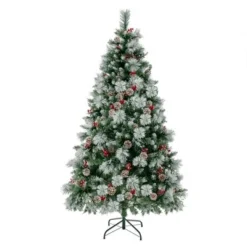 Costway 6 FT Pre-Lit Artificial Christmas Tree Hinged with Pine Needles 350 LED Lights -Outlet Xmas Decor Tree Store GUEST 1769da0d b677 49b0 bf14 18a7f5b7eb17