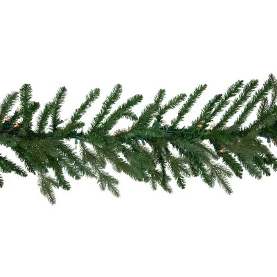 Northlight Real Touch™ Pre-Lit Grande Spruce Artificial Christmas Garland - Clear Lights - 9' x 14" 6 Northlight Real Touch™ Pre-Lit Grande Spruce Artificial Christmas Garland - Clear Lights - 9' x 14" - Image 4