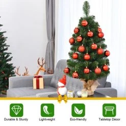 Tangkula 2'PVC Artificial Small Christmas Tree Holiday Season Decoration 10 Tangkula 2'PVC Artificial Small Christmas Tree Holiday Season Decoration -Outlet Xmas Decor Tree Store GUEST 189112c9 e714 43aa 8224 95a2de8ebd4e