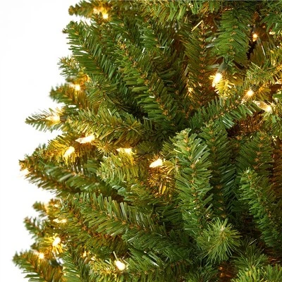 Yaheetech Pre-lit Ultra-Thick Artificial Christmas Tree Hinged Spruce Holiday Decoration, Green 8 Yaheetech Pre-lit Ultra-Thick Artificial Christmas Tree Hinged Spruce Holiday Decoration, Green - Image 6