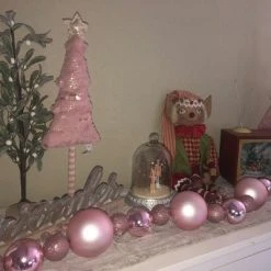 Northlight 6' Pink Shatterproof Ball 3-Finish Christmas Garland -Outlet Xmas Decor Tree Store GUEST 18db774f 41eb 4a56 bfe1 8521ef5c49e5