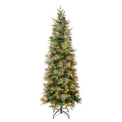 National Tree Company First Traditions Pre-Lit LED Slim Virginia Pine Artificial Christmas Tree Warm White Lights -Outlet Xmas Decor Tree Store GUEST 1a16f23a 2638 4cc1 8ffa 1c7a4cad7330