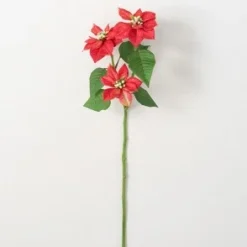 Sullivans Artificial Poinsettia Stem 25"H -Outlet Xmas Decor Tree Store GUEST 1a1fc362 c862 4b30 8b43 ac000ac50d7f