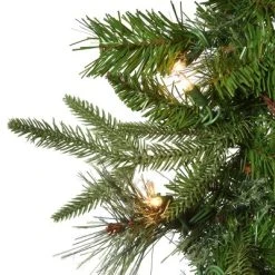 National Tree Company Pre-Lit 'Feel Real' Artificial Christmas Garland, Green, Colonial Fir, White Lights, With Pine Cones, Plug In, 9 Feet -Outlet Xmas Decor Tree Store GUEST 1a97bf14 010b 4ee8 a2cd 7825bbabb42f
