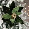 Northlight 24" Green Glittered Poinsettia Christmas Stem Spray -Outlet Xmas Decor Tree Store GUEST 1b433689 089a 428e 8bac 584b25203ffd